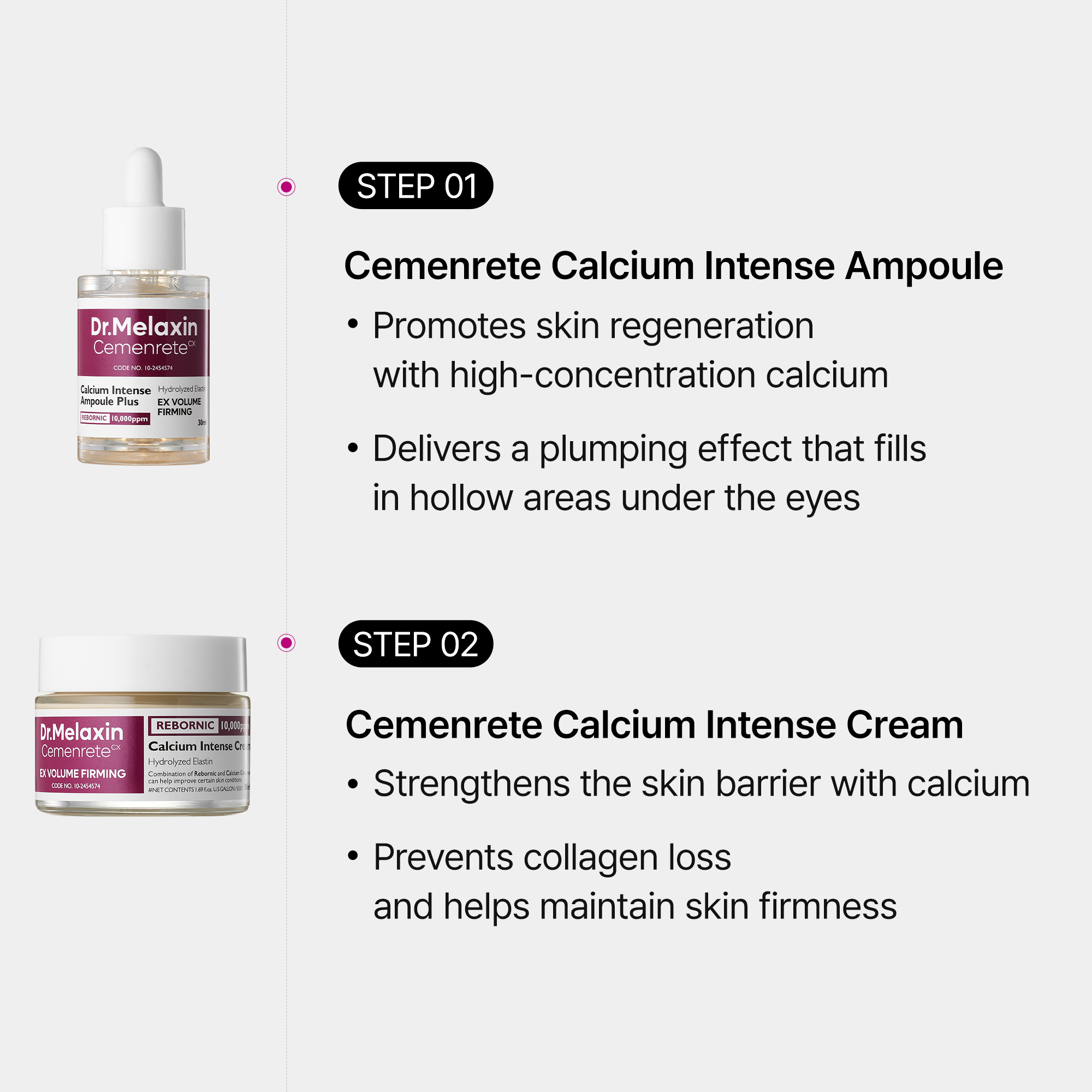 Cemenrete Calcium Eyecare Routine detail view 7 — Dr Melaxin K-Beauty