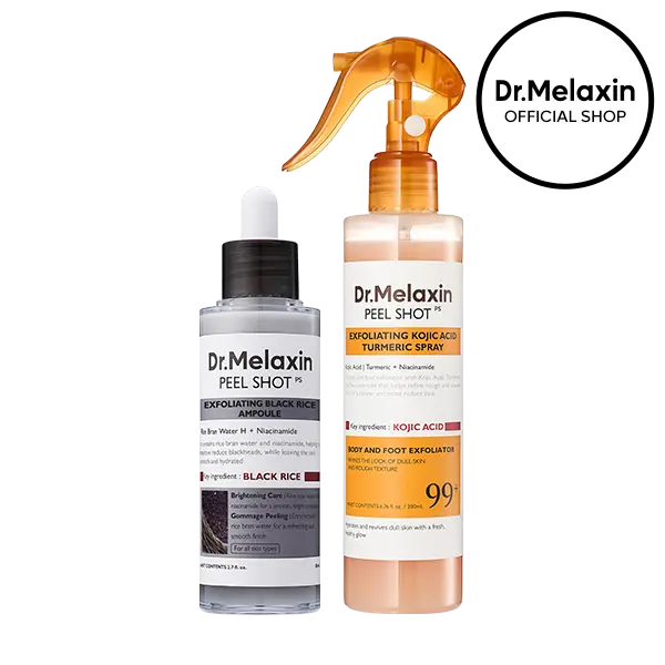 Body & Face Peel Shot Duo main product shot — Dr Melaxin K-Beauty
