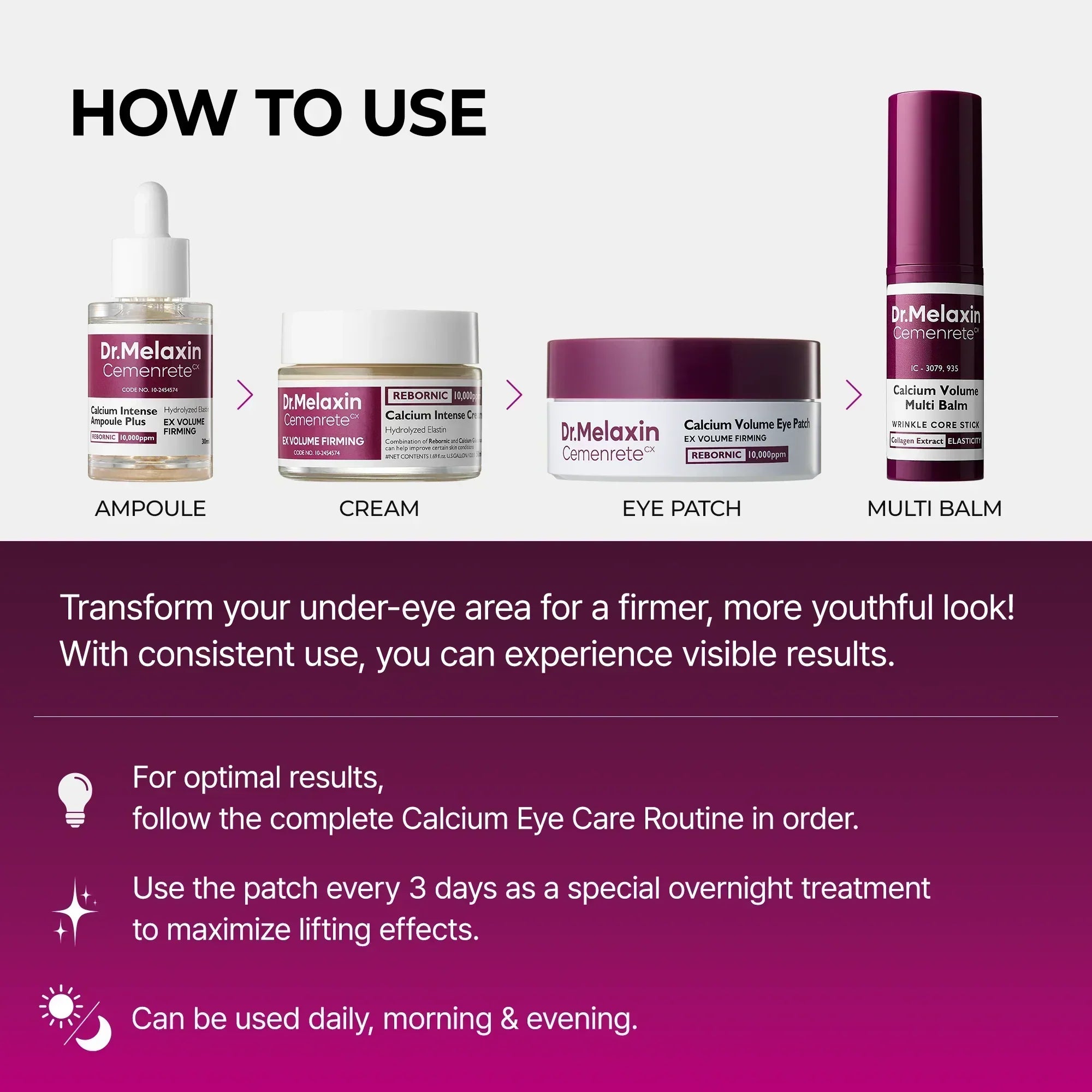 Cemenrete Collagen Routine Set detail view 3 — Dr Melaxin K-Beauty
