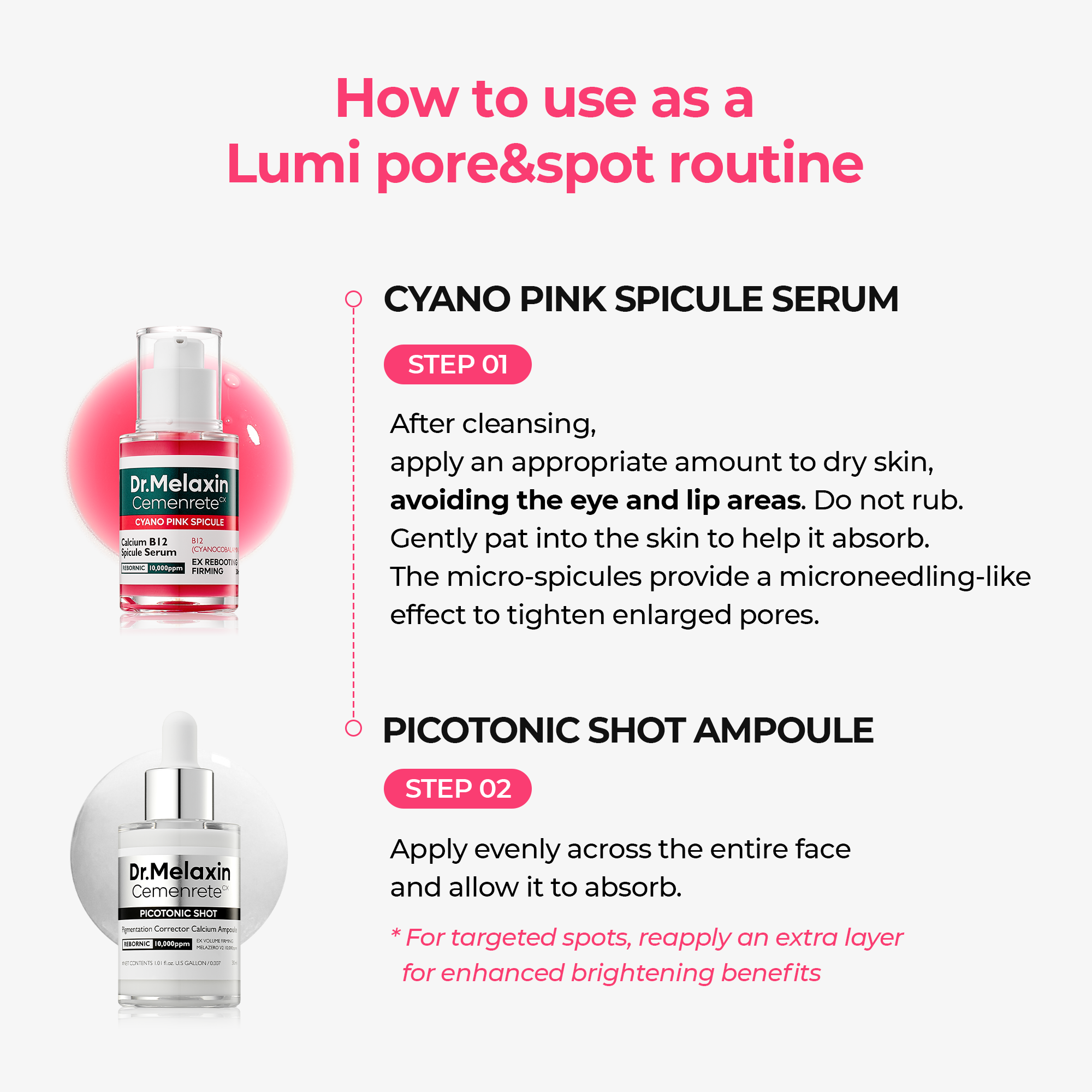 Lumi Pore & Spot Care Duo detail view 9 — Dr Melaxin K-Beauty