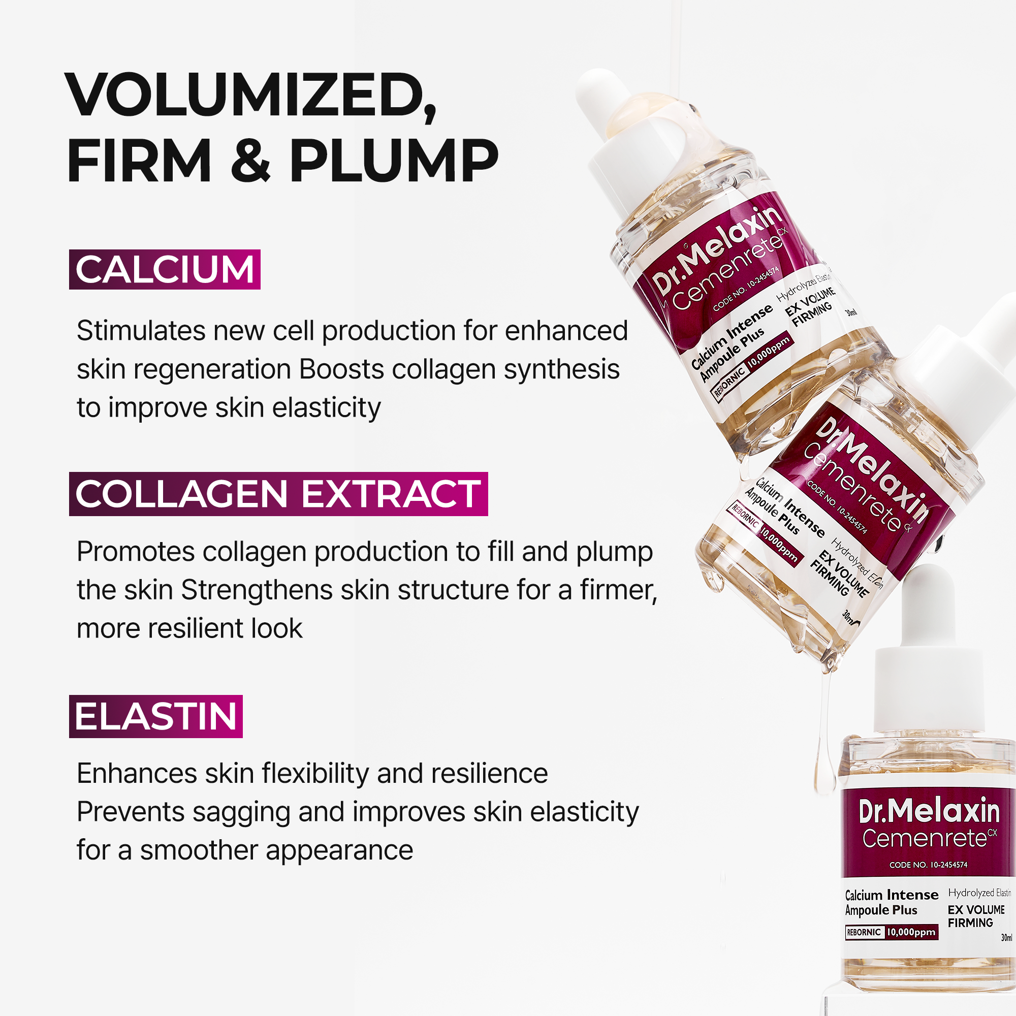 Cemenrete Calcium Eyecare Routine detail view 6 — Dr Melaxin K-Beauty