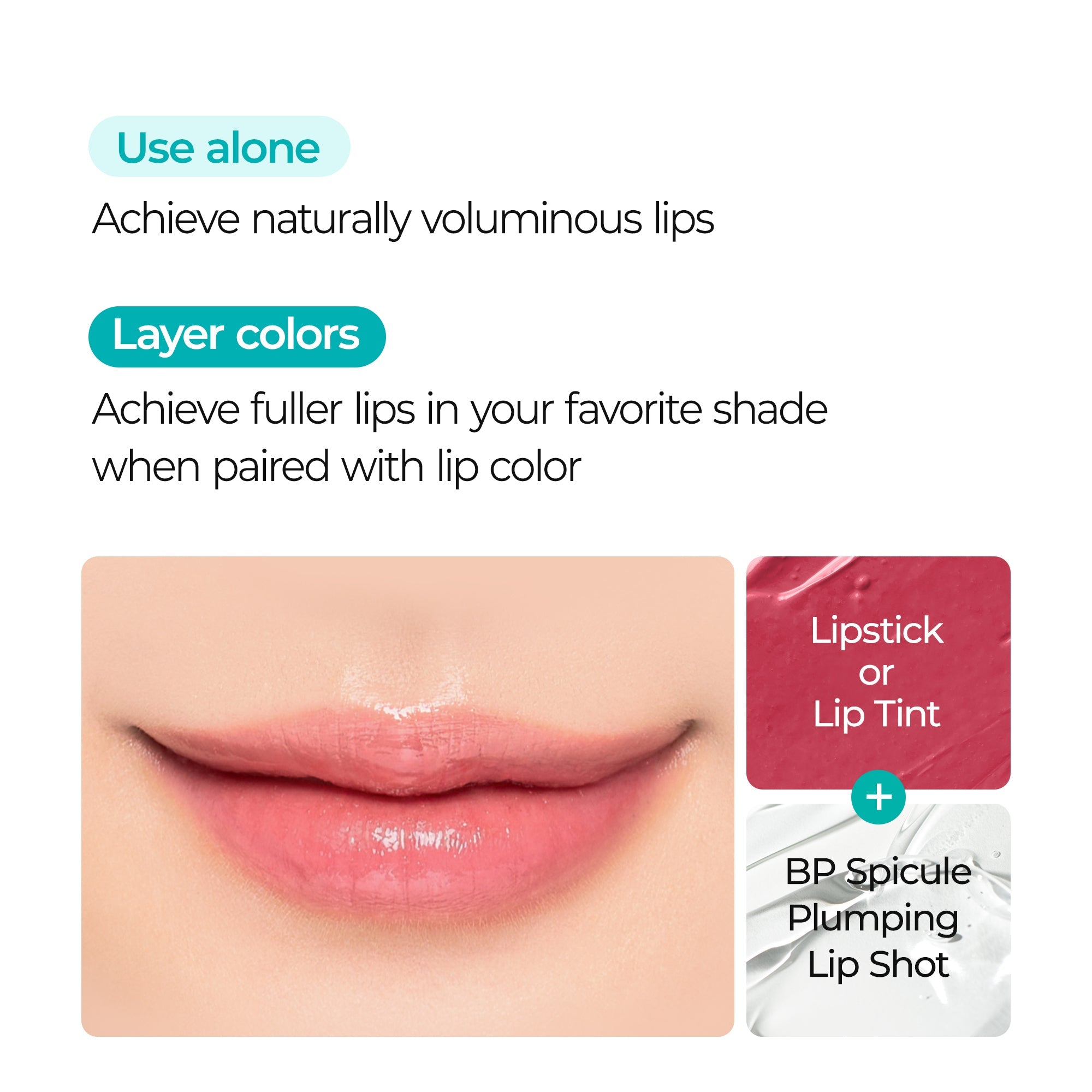 BP Spicule Plumping LIP Shot - Maxi detail view 8 — Dr Melaxin K-Beauty