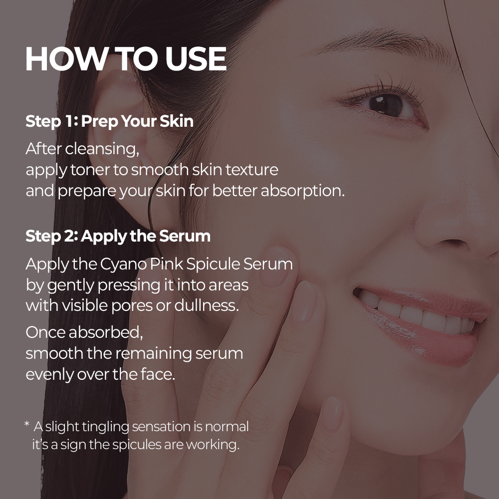 Cemenrete Cyano Pink Spicule Serum detail view 8 — Dr Melaxin K-Beauty