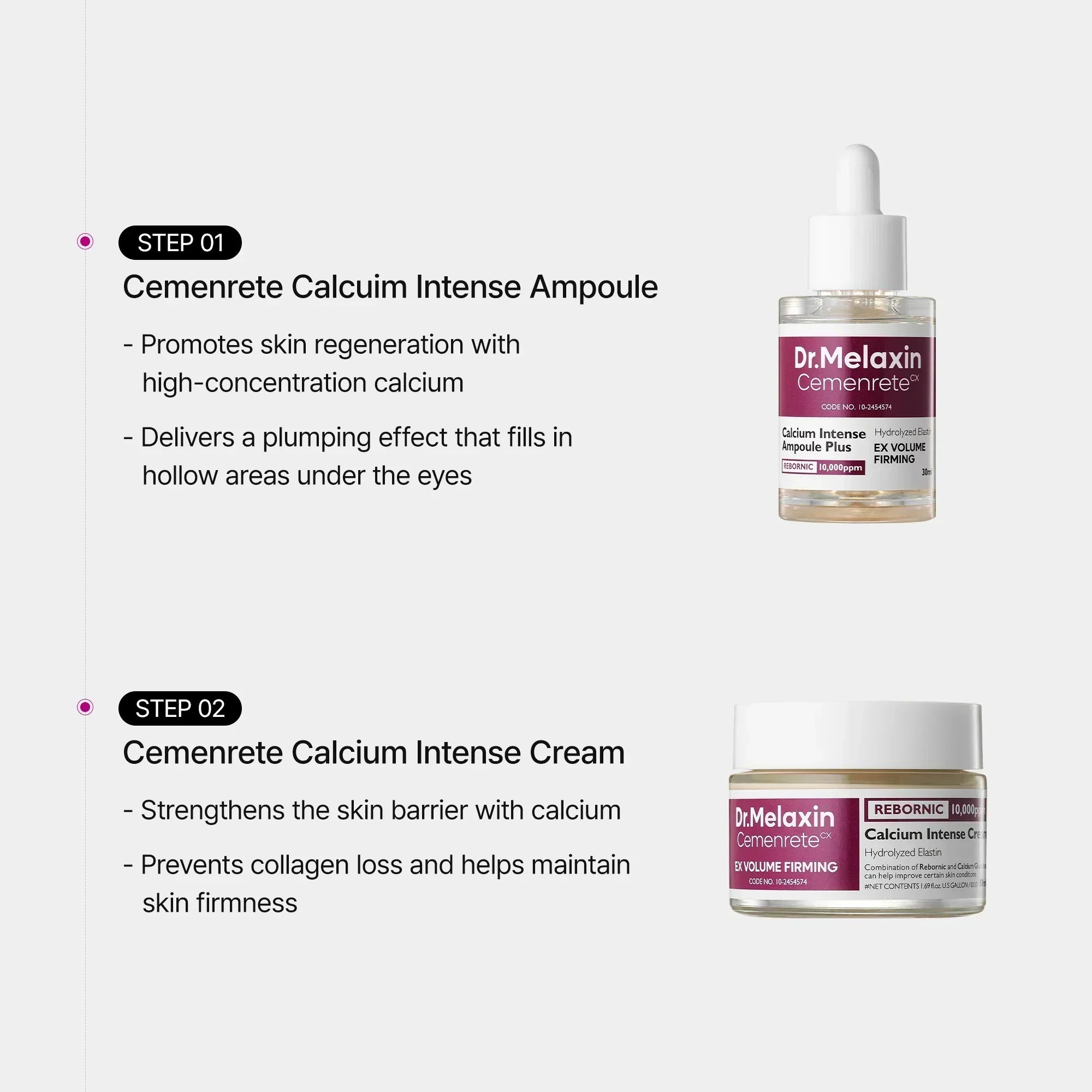 Cemenrete Calcium Intense Cream detail view 7 — Dr Melaxin K-Beauty