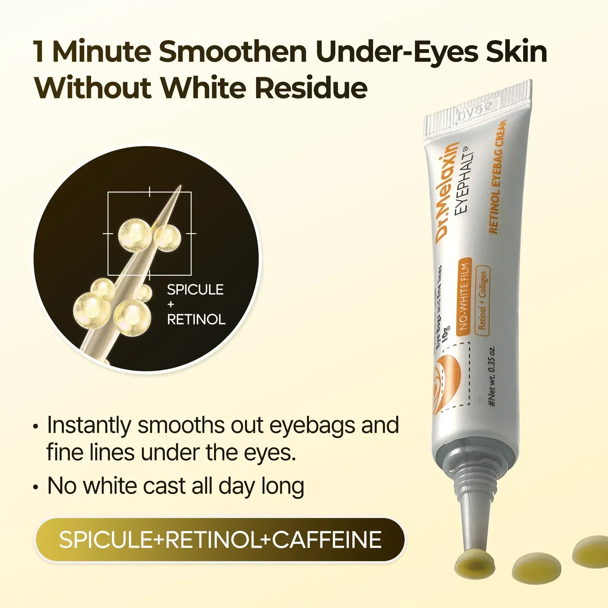 Retinol Eyebag Cream detail view 4 — Dr Melaxin K-Beauty