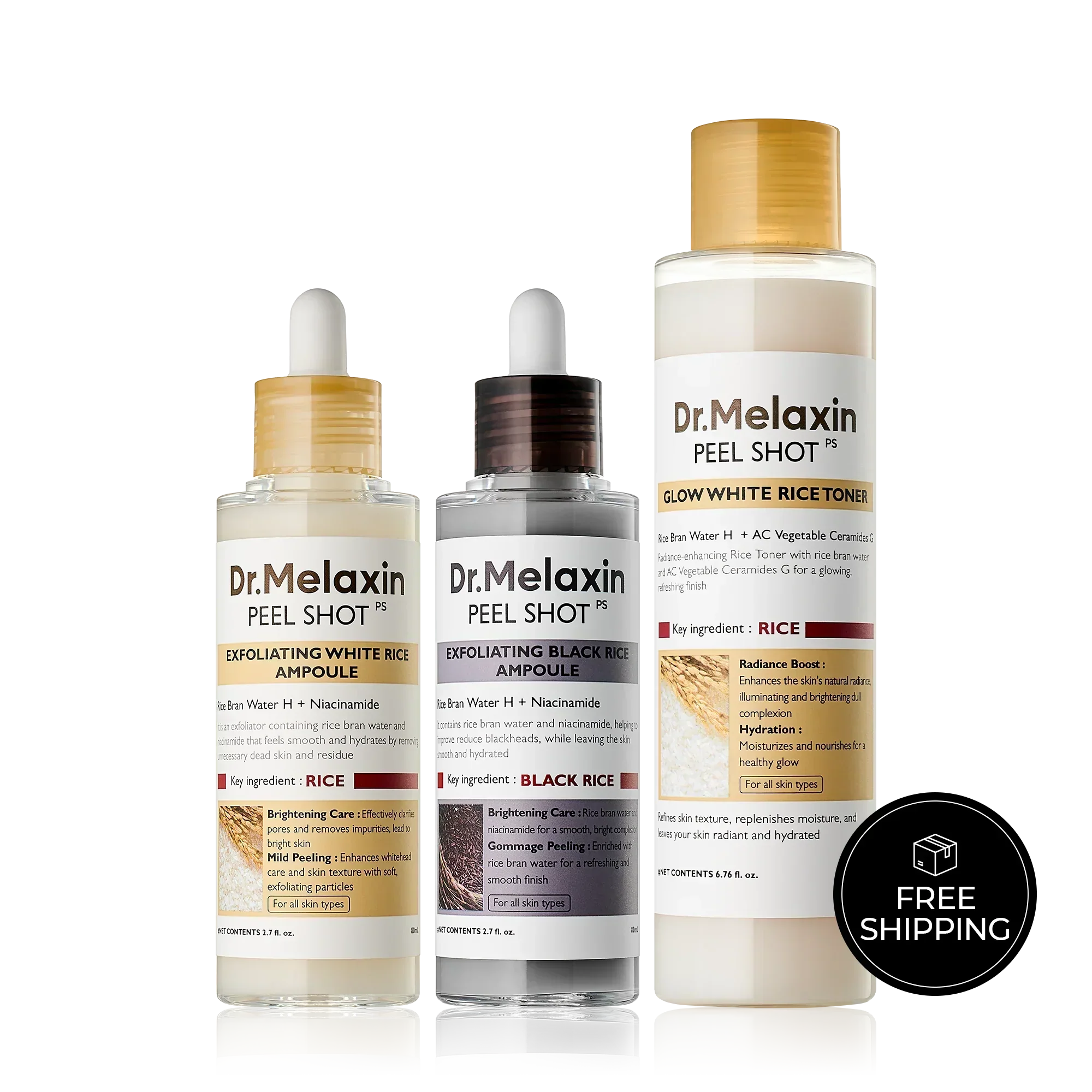 Peel Shot Glow Rice Line main product shot — Dr Melaxin K-Beauty