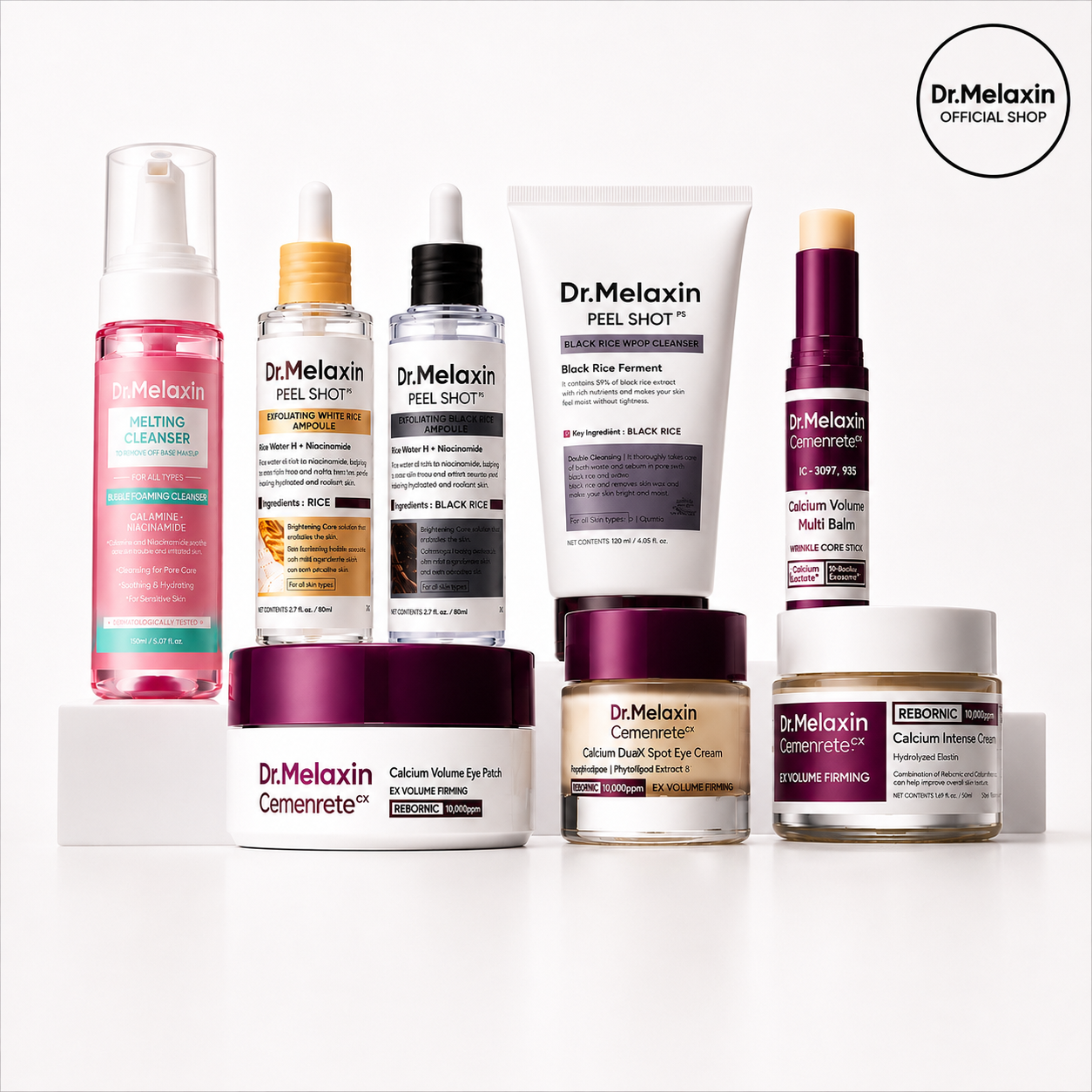 Dr. Melaxin Complete 7-Step Routine main product shot — Dr Melaxin K-Beauty