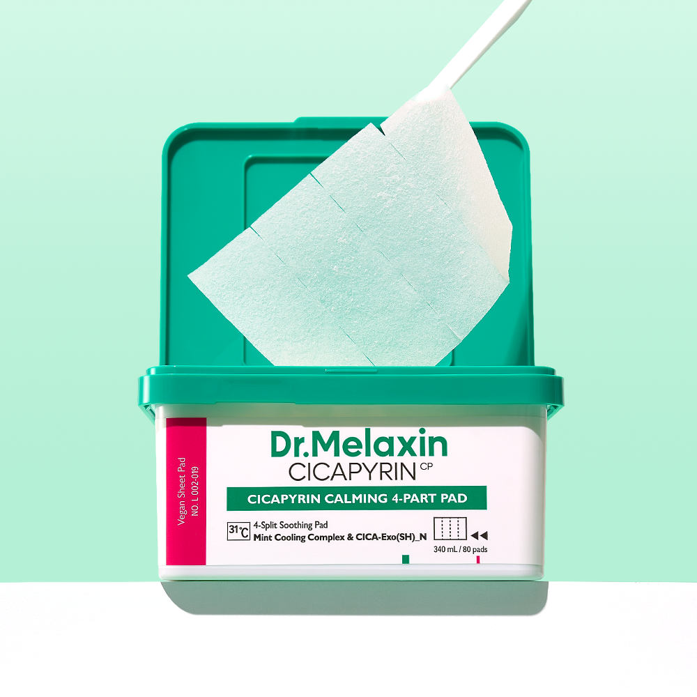 Cicapyrin Calming 4-Part Pad detail view 3 — Dr Melaxin K-Beauty