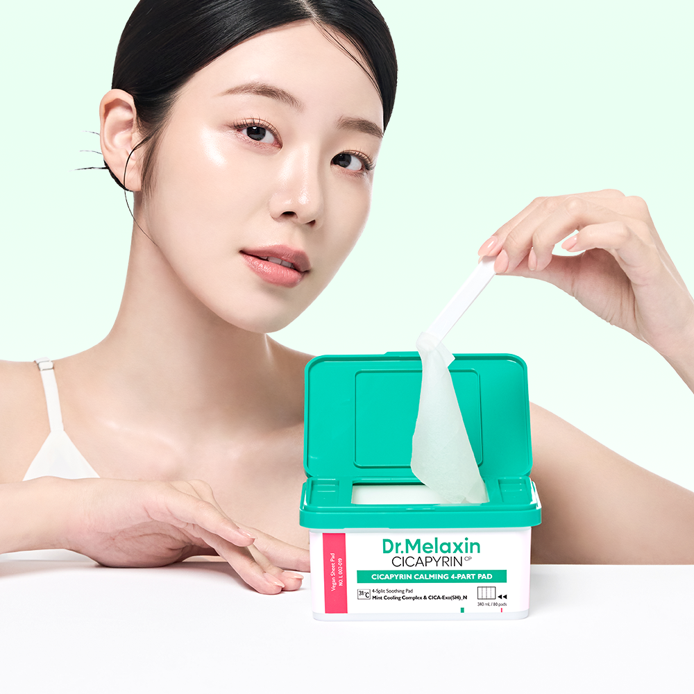 Cicapyrin Calming 4-Part Pad detail view 6 — Dr Melaxin K-Beauty