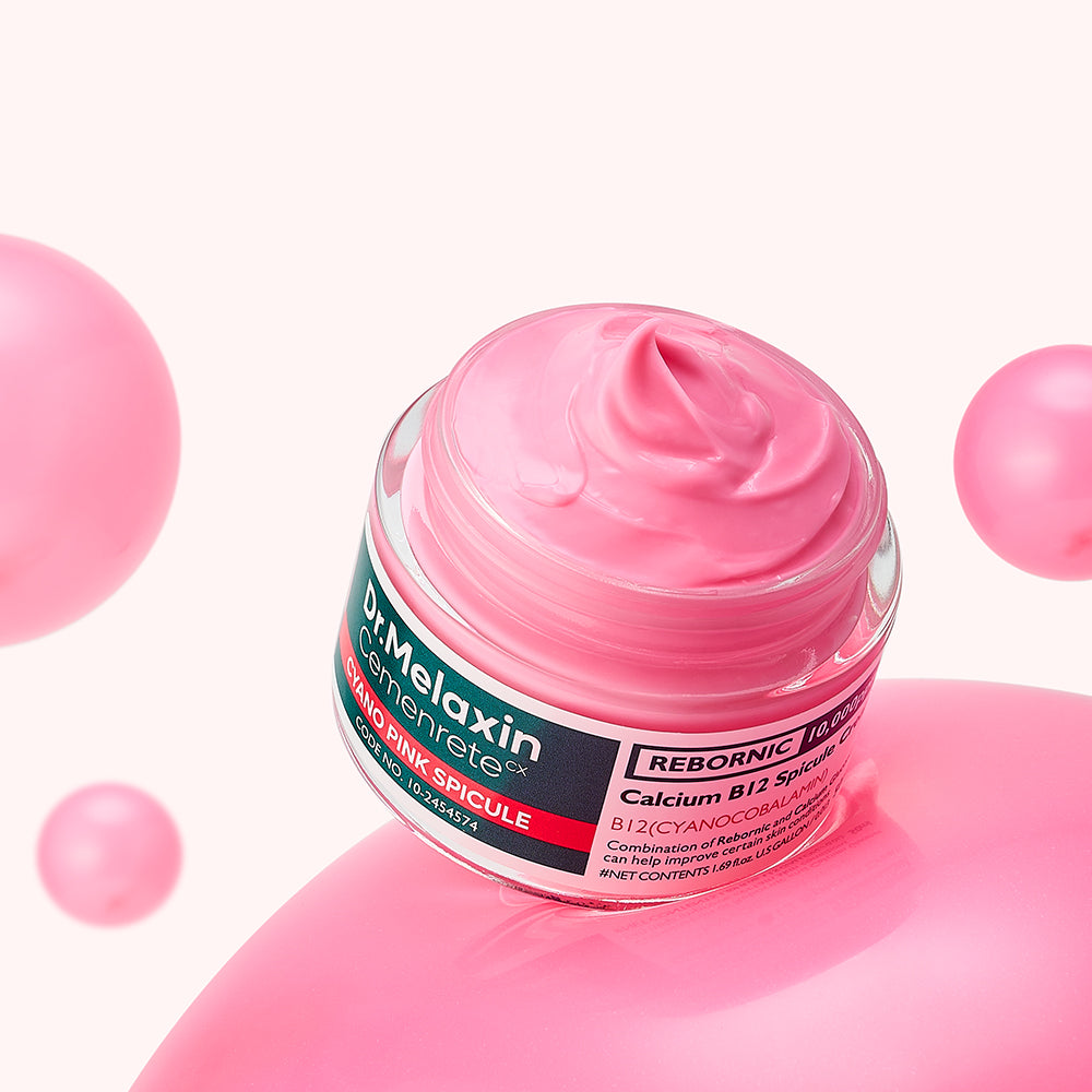 Cemenrete Cyano Pink Spicule Cream alternate angle — Dr Melaxin K-Beauty