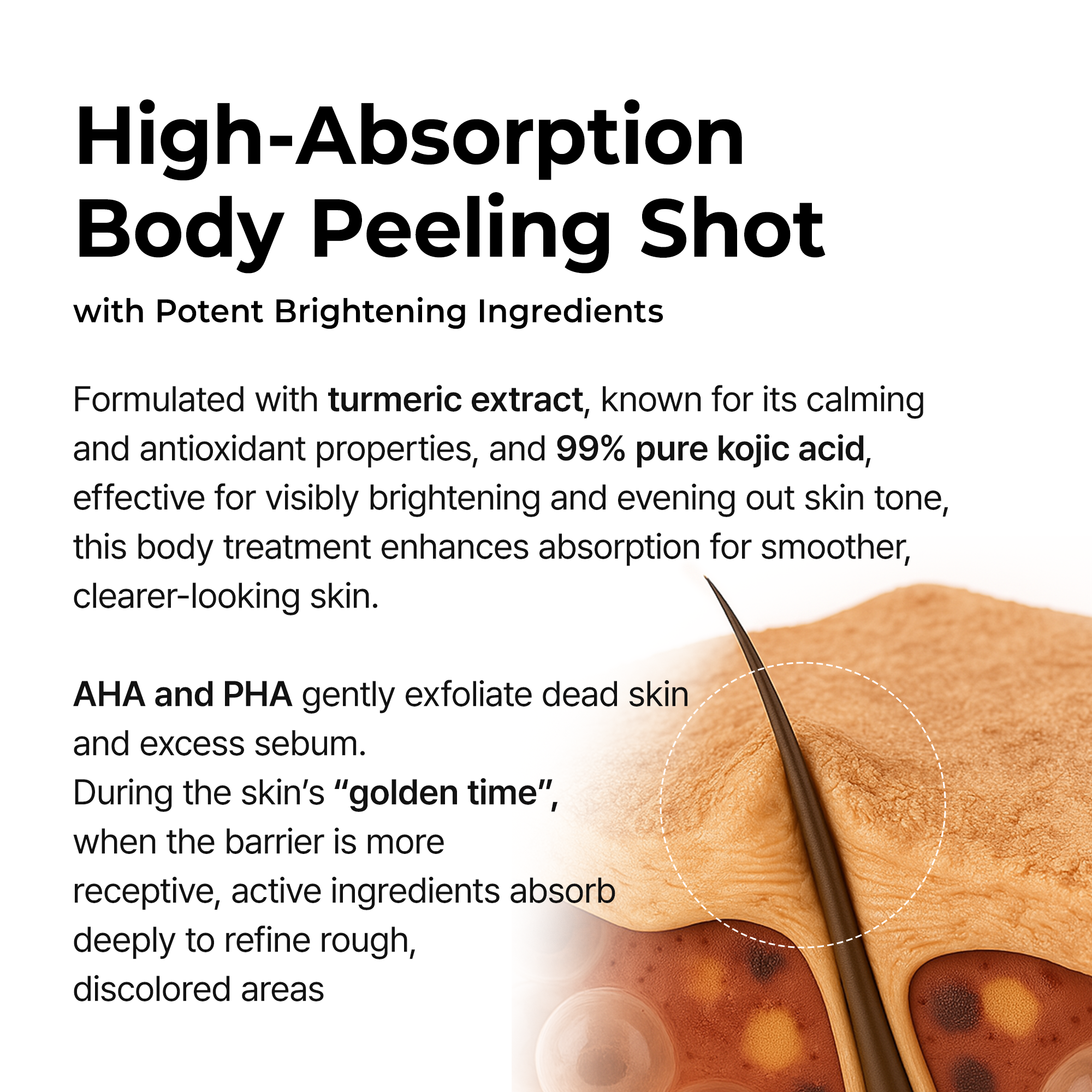 Peel Shot Keratin Care Kojic Acid Turmeric Spray detail view 6 — Dr Melaxin K-Beauty