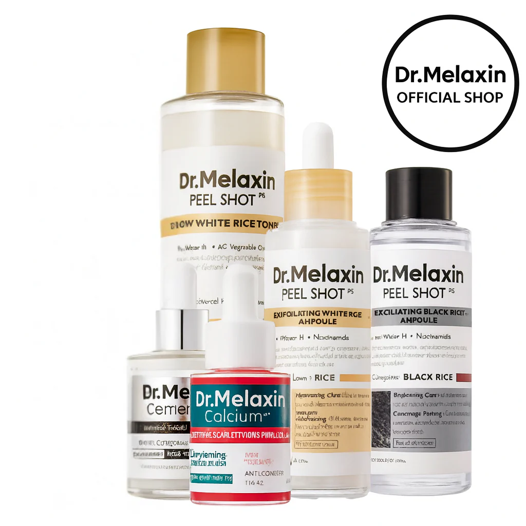 Glass Skin Essential Kit (5 pcs) main product shot — Dr Melaxin K-Beauty